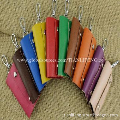 Key Holder Bag Case Wallet Cover, Cylindrical